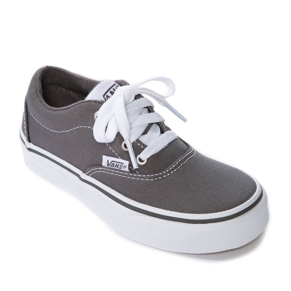 Youth size 12 gray canvas vans new